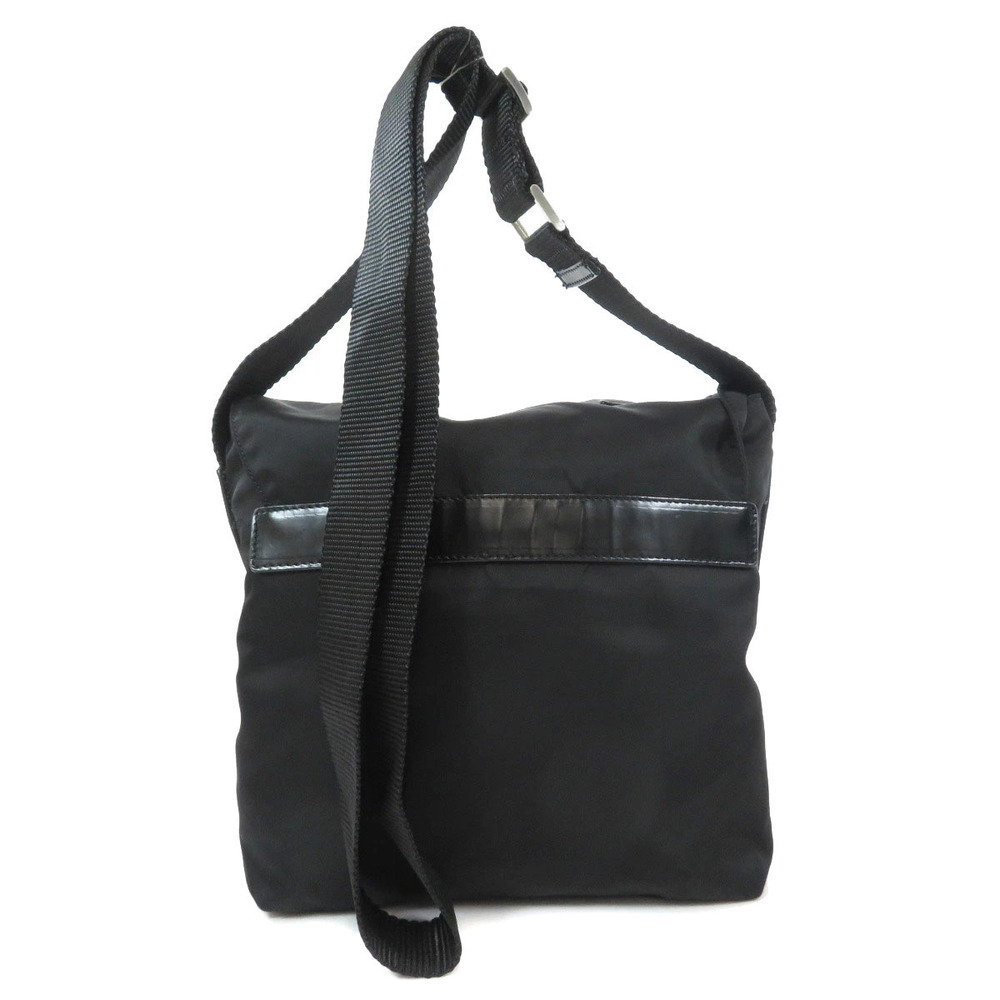 Prada Plate shoulder Crossbody bag Tessuto Black